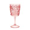 Paisley Plastic Wine Glasses Set of 4 (13oz), BPA Free Acrylic Wine Glass Set, Unbreakable Red Wine Glasses, White Wine Glasses