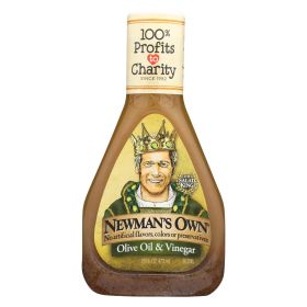 Newman's Own Red Wine Dressing - Vinegar And Olive Oil - Case Of 6 - 16 Fl Oz.