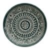 Teal Medallion 12-Piece Stoneware Dinnerware Set