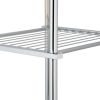 3 Tier Freestanding Shelving Tower in Chrome