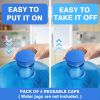 1 Pack 5 Gallon Water Jug Cap Reusable; Non-Spill 55mm/2.17in Water Bottle Caps; Silicone Replacement Cap Lids Anti Splash