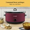 8-Quart Manual Slow Cooker