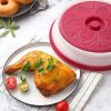 1pc Kitchen Foldable Microwave Food Cover; Fresh-Keeping Reusable Proof Clear Refrigerator Preservation Lid