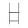 3 Tier Freestanding Shelving Tower in Chrome