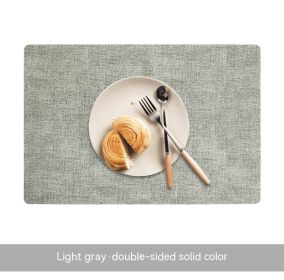 Simple Table Mat Leather Meal Waterproof And Heat Insulation (Option: Apricot)