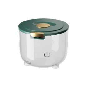 Household Transparent Insect-proof Moisture-proof Seal Rice Bucket Storage Box (Option: Gemstone Green-5kg)