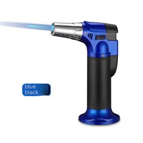 Portable Straight Cigar Flame Gun Welding Gun Barbecue Lighter Igniter Burning Torch Outdoor Moxibustion (Option: 606 Ice Blue)