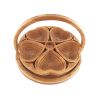 Bamboo Foldable Fruit Storage Basket Creative Collapsible Fruit Candy Plate Nuts Snacks StorageTray Home Decoration Gift Basket