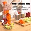 1 Set; 4in1; Vegetable Slicer; Multifunctional Fruit Slicer; Manual Food Grater; Rotary Cutter; Vegetable Grinders; Kitchen Stuff; Kitchen Gadgets