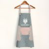 1pc Cute Cartoon Apron; Waterproof And Oil-proof Apron; Hand Wipeable Sleeveless Kitchen Cooking Apron; Cooking And Baking Supplies; Kitchen Tools