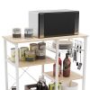 3-Tier Kitchen storage shelf;  Baker's Rack ; Microwave Stand with Storage for Kitchen Dining Room Living room