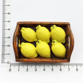 Food Tourism Commemorative Decorative Crafts Painted Magnetic Refridgerator Magnets (Option: Lemon)